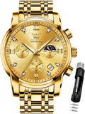 OLEVS Men's Diamond Business Dress Watch: Luxury & Style