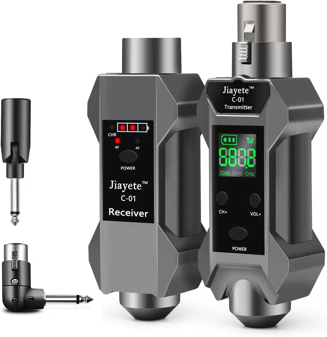 UHF Wireless XLR Transmitter & Receiver for Musicians and Audio
