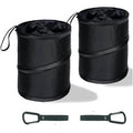 Foldable 2-Pack Car Trash Can - Collapsible Hanging Car Bags