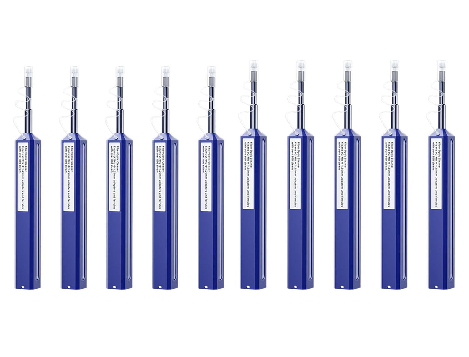 Zenithra Fiber Optic Cleaner - 10PCS 1.25mm Ferrules Cleaning Tools