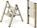 WOA WOA 2 Step Ladder Foldable Step Stool - Lightweight, Slim Storage