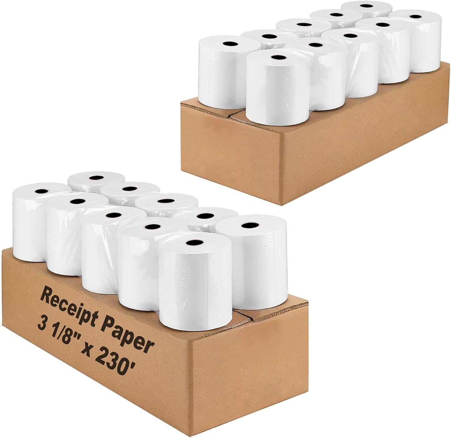 Coopaty Thermal Receipt Paper Rolls for Cash Register POS Needs