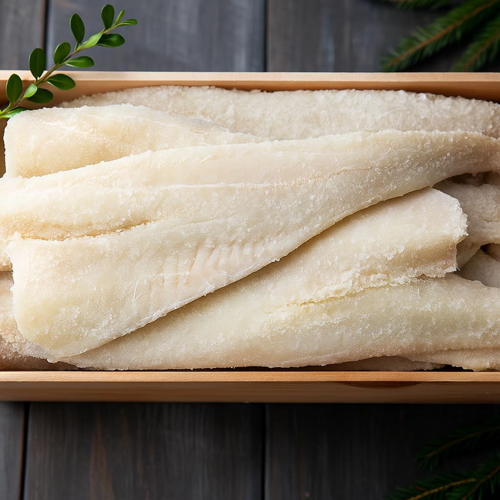 Bacalao Dried Salt Cod Filets - Premium Quality 2.5 Lb Pack