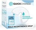 QuickChange Mens Overnight Incontinence Wrap - Maximum Absorbency