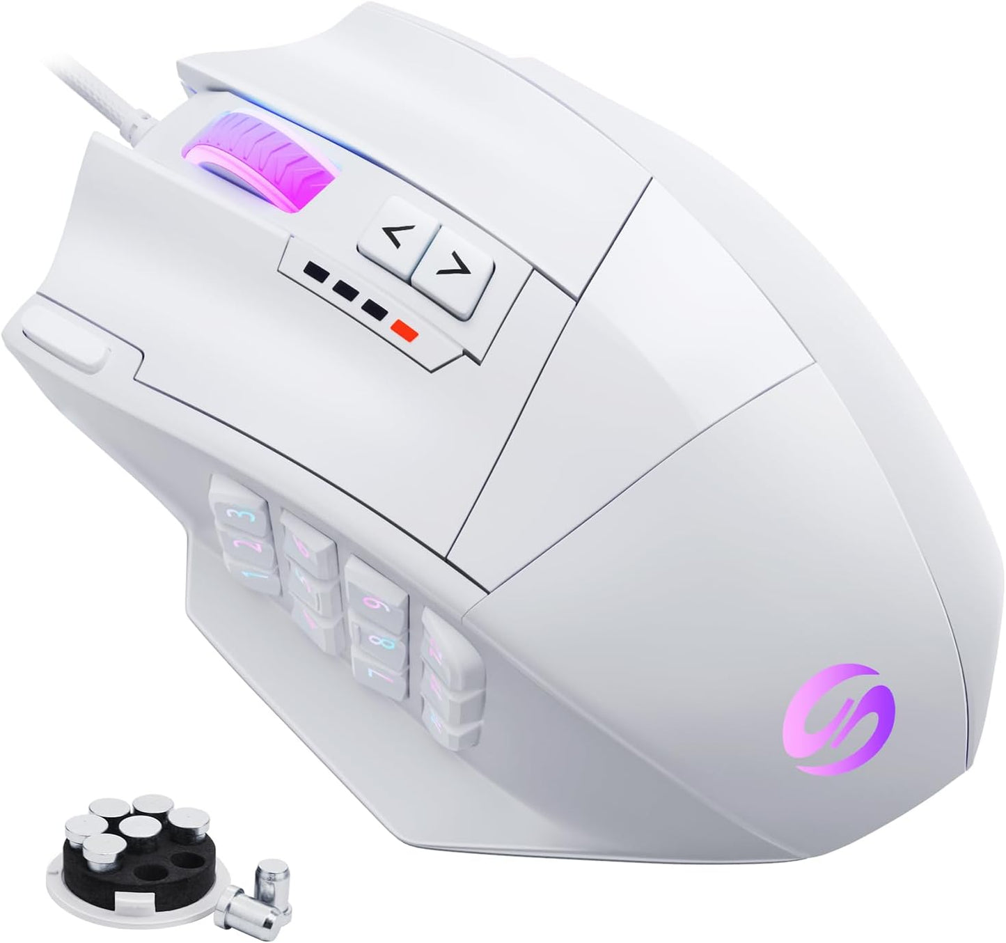UtechSmart Venus Gaming Mouse: High Precision RGB Wired MMO Mouse