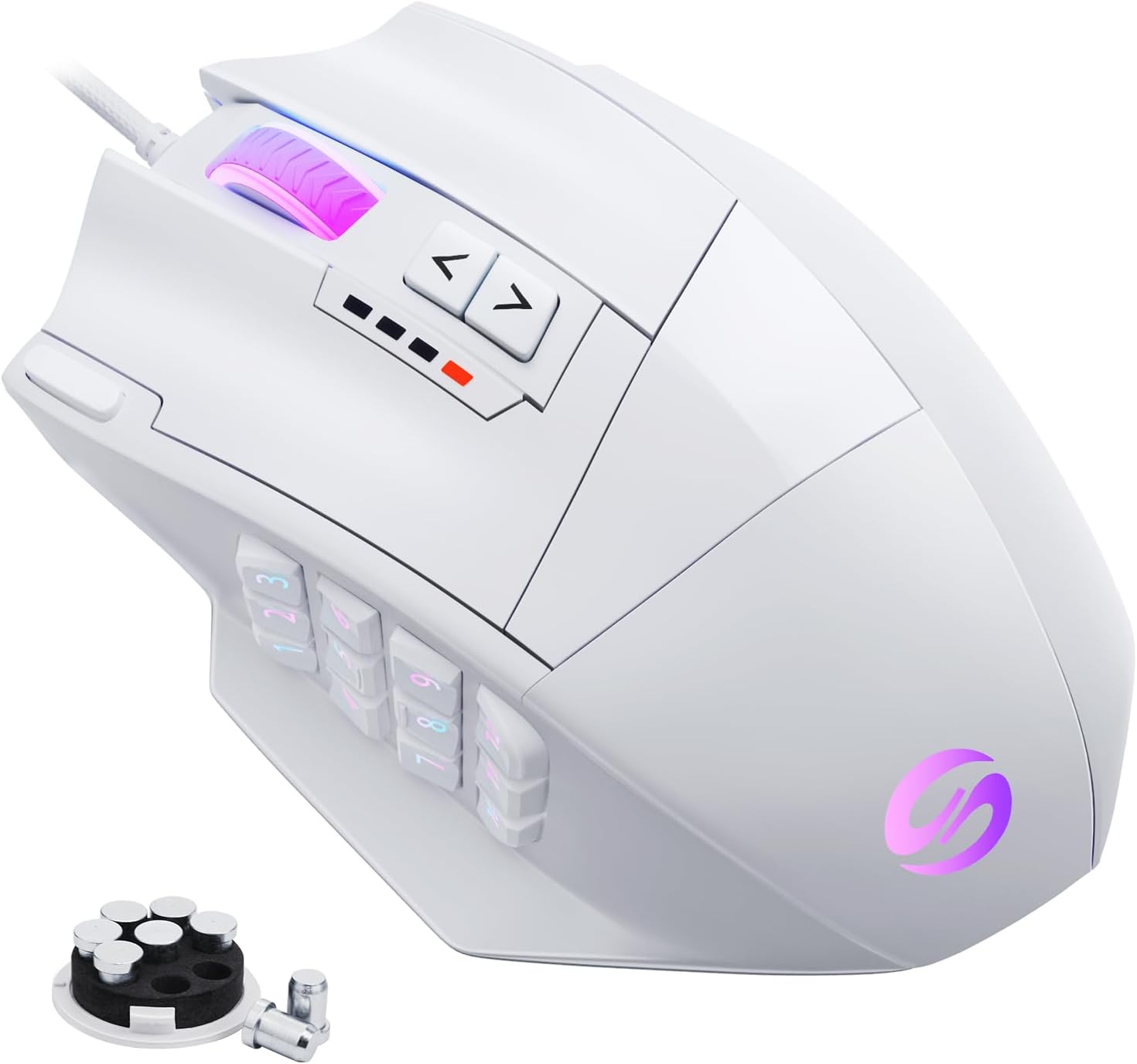UtechSmart Venus Gaming Mouse: High Precision RGB Wired MMO Mouse