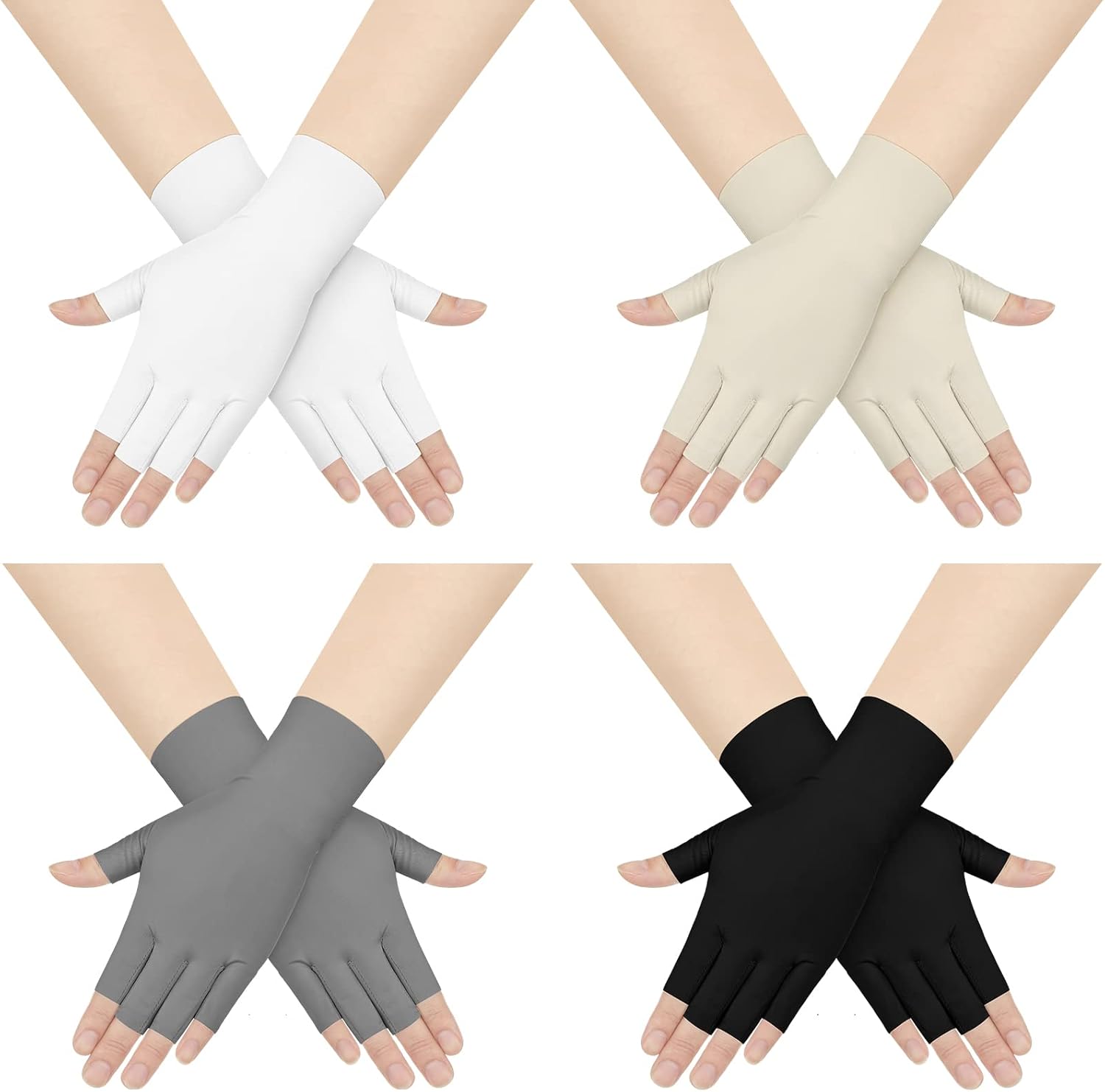 Sureio UV Gloves: Half Finger Sun Protection