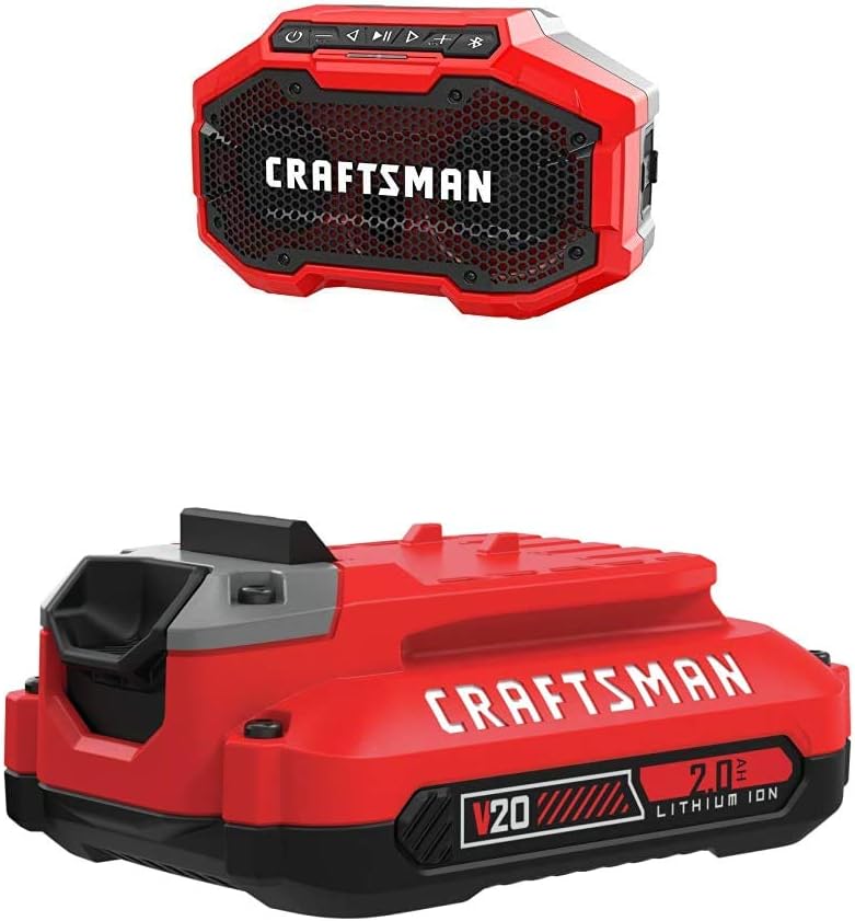 Craftsman V20 Bluetooth Speaker with High Quality Sound