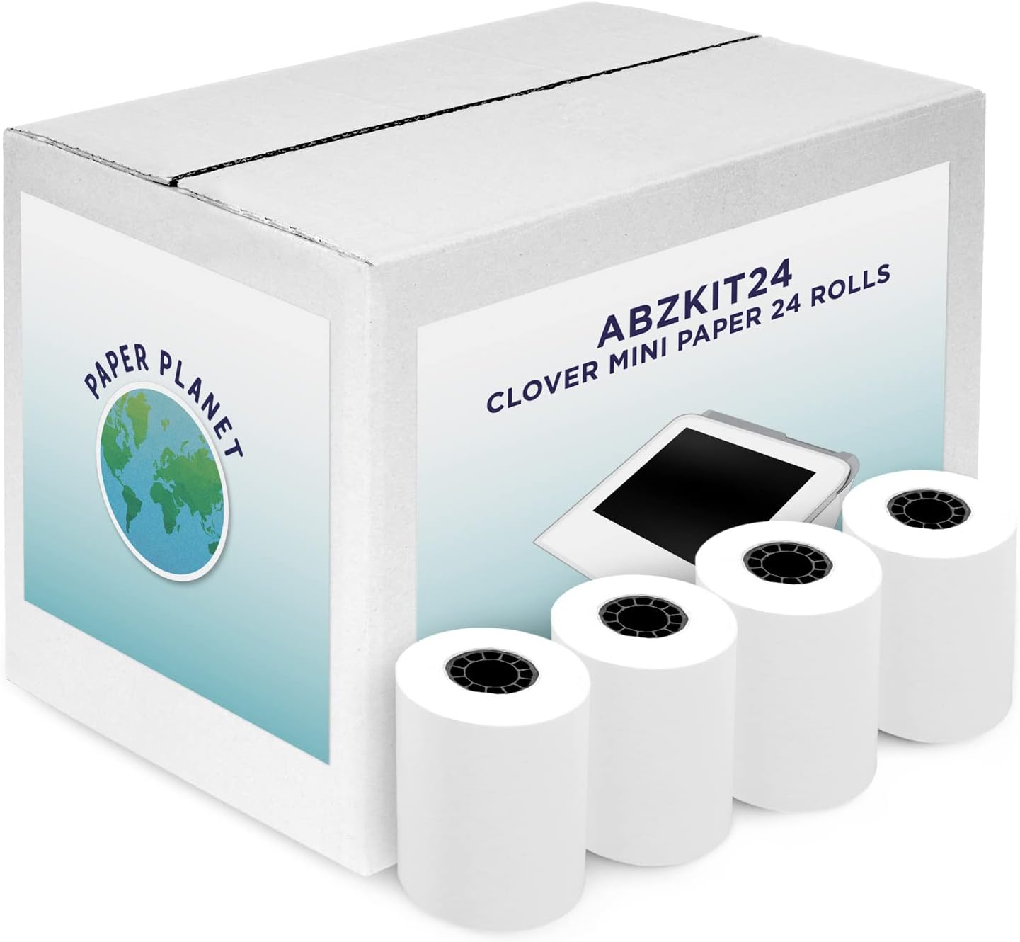 24 Rolls Clover POS Thermal Paper by PaperPlanet