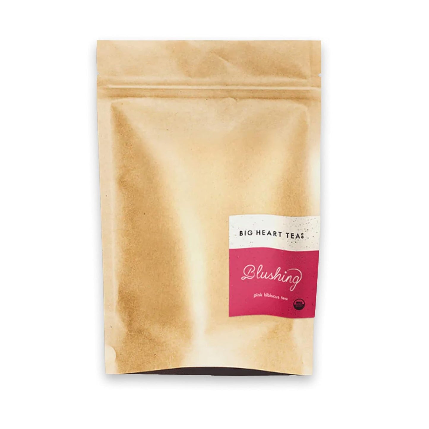Blushing Pink Hibiscus Tea Bags - Organic Herbal Decaf Delight