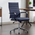 Office Desk Chair Leather - Executive High Back Ergonomic Swivel