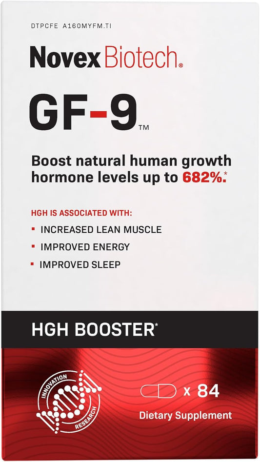 Novex Biotech GF-9 HGH Boosting Supplement for Men Energy