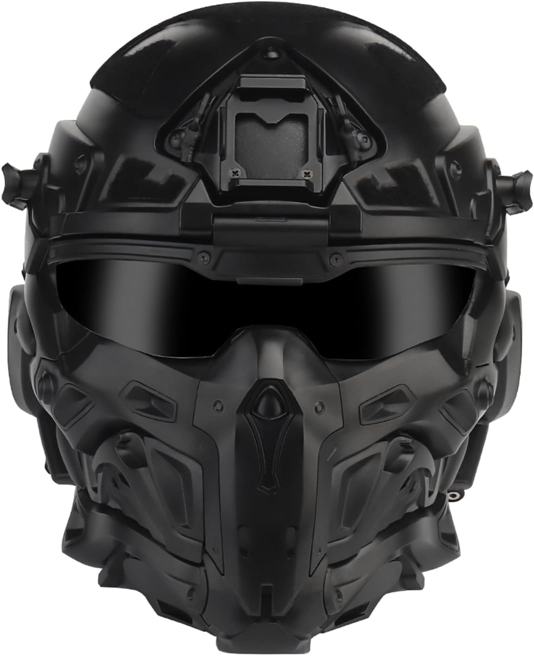 High-End Tactical Helmet with HD Headset & Goggles