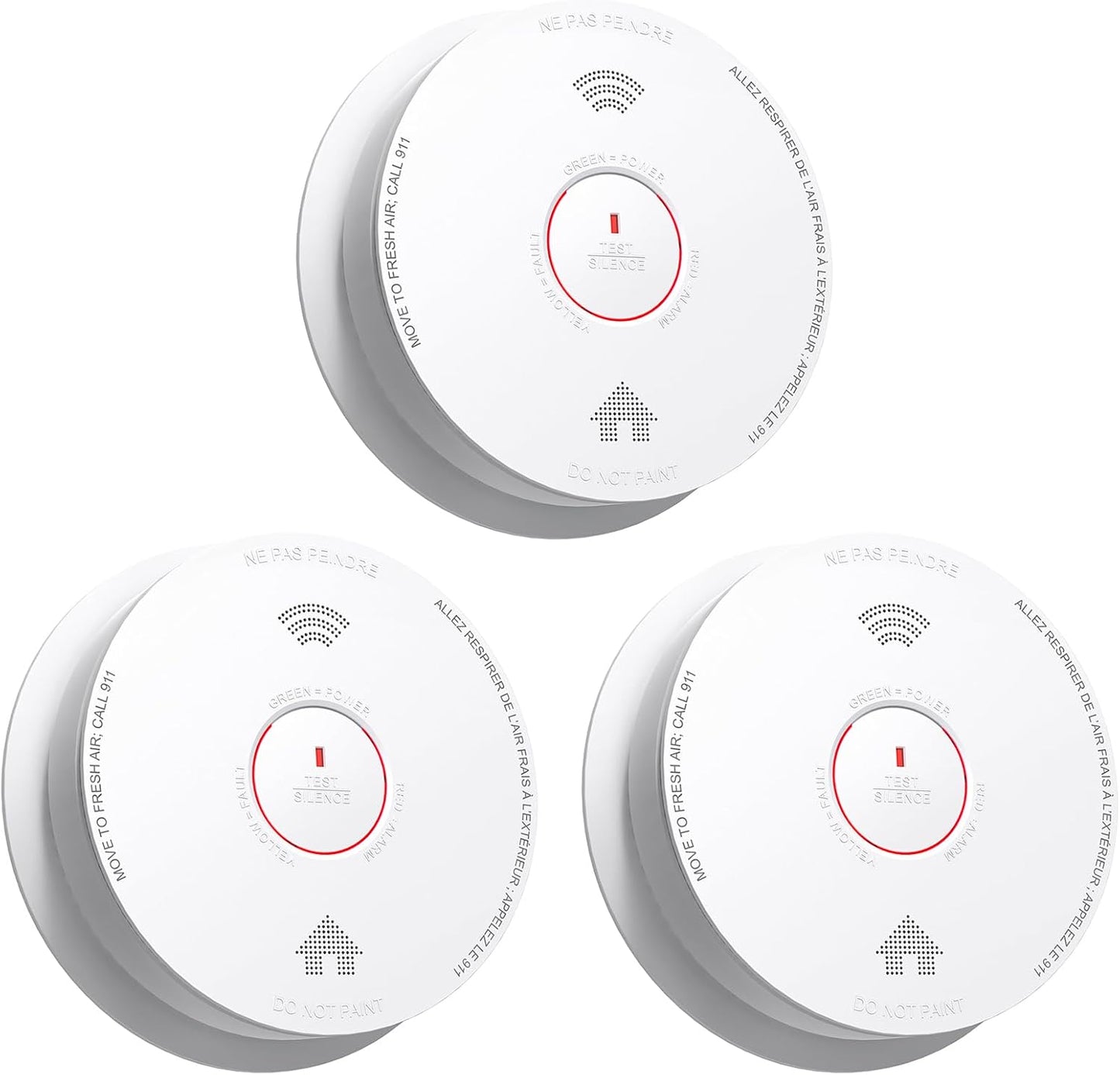 Reliable 10-Year Battery Operated Smoke Detectors for Home Safety