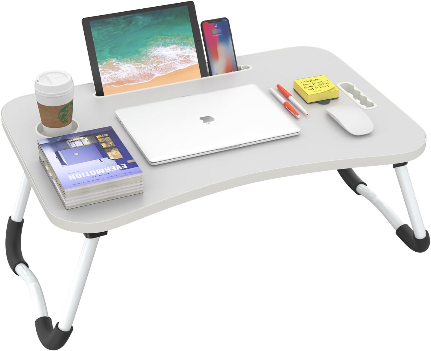 BUYIFY Folding Lap Desk for Work, Reading, and Eating Comfort