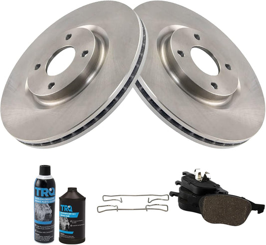 TRQ Front Brake Pad & Rotor Kit for 2018-2020 Ford EcoSport