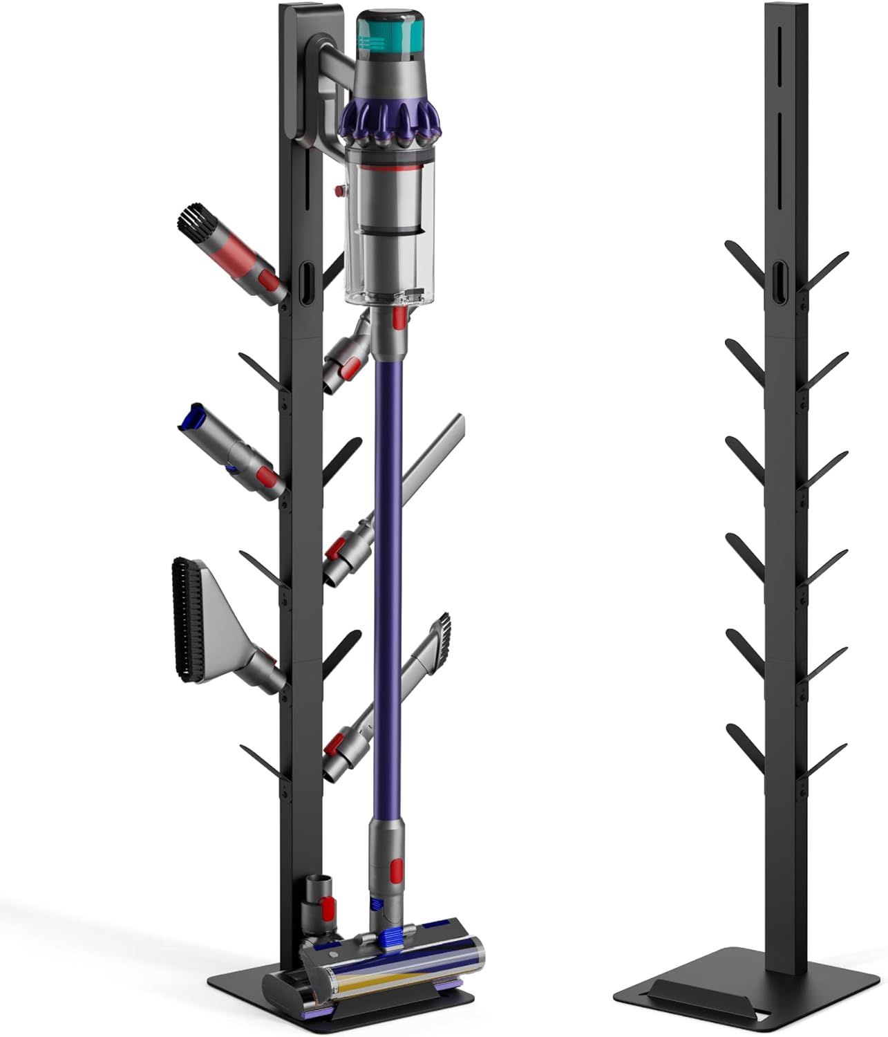 Metal Vacuum Stand with 12 Hooks - Organize Your Cordless Cleaners!