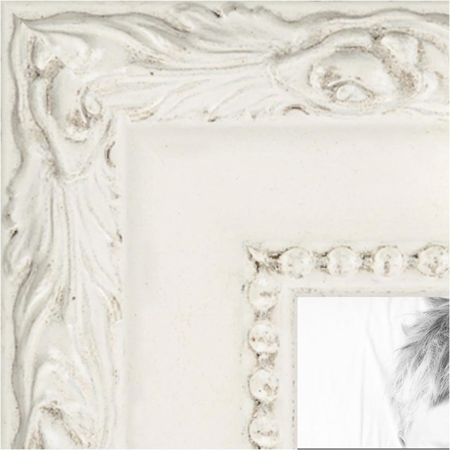 ArtToFrames 12x12 Frame - Classic White Wood Picture Frame