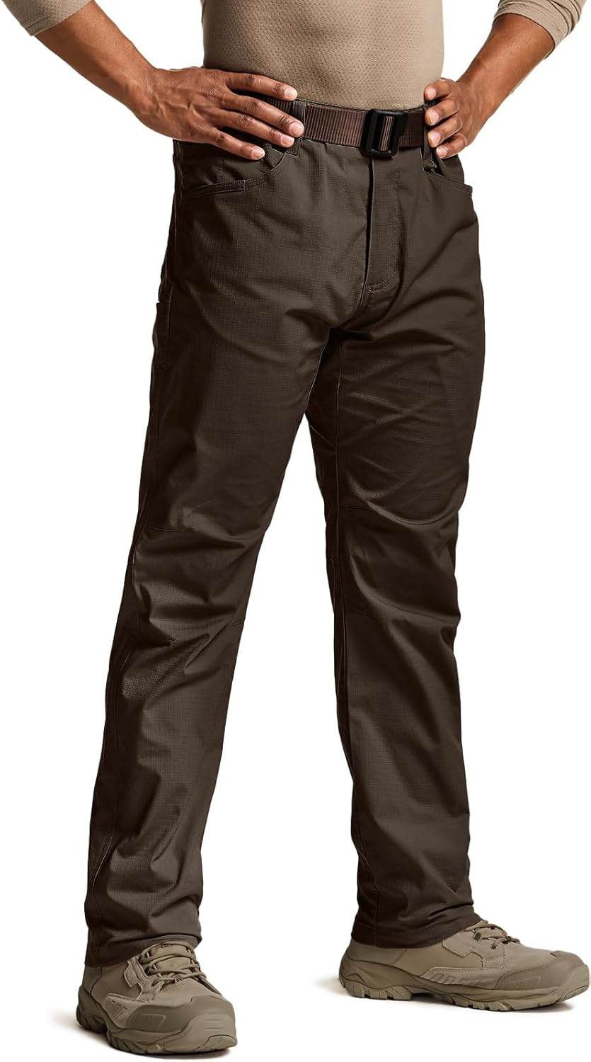 CQR Men's Flex Stretch Tactical Pants for Outdoor Activities