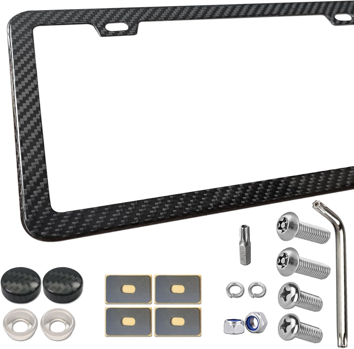 BGGTMO License Plate Frame Carbon Fiber - Stylish and Durable