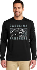 Zubaz Men's Long Sleeve NFL Team Graphic T-Shirt - Black