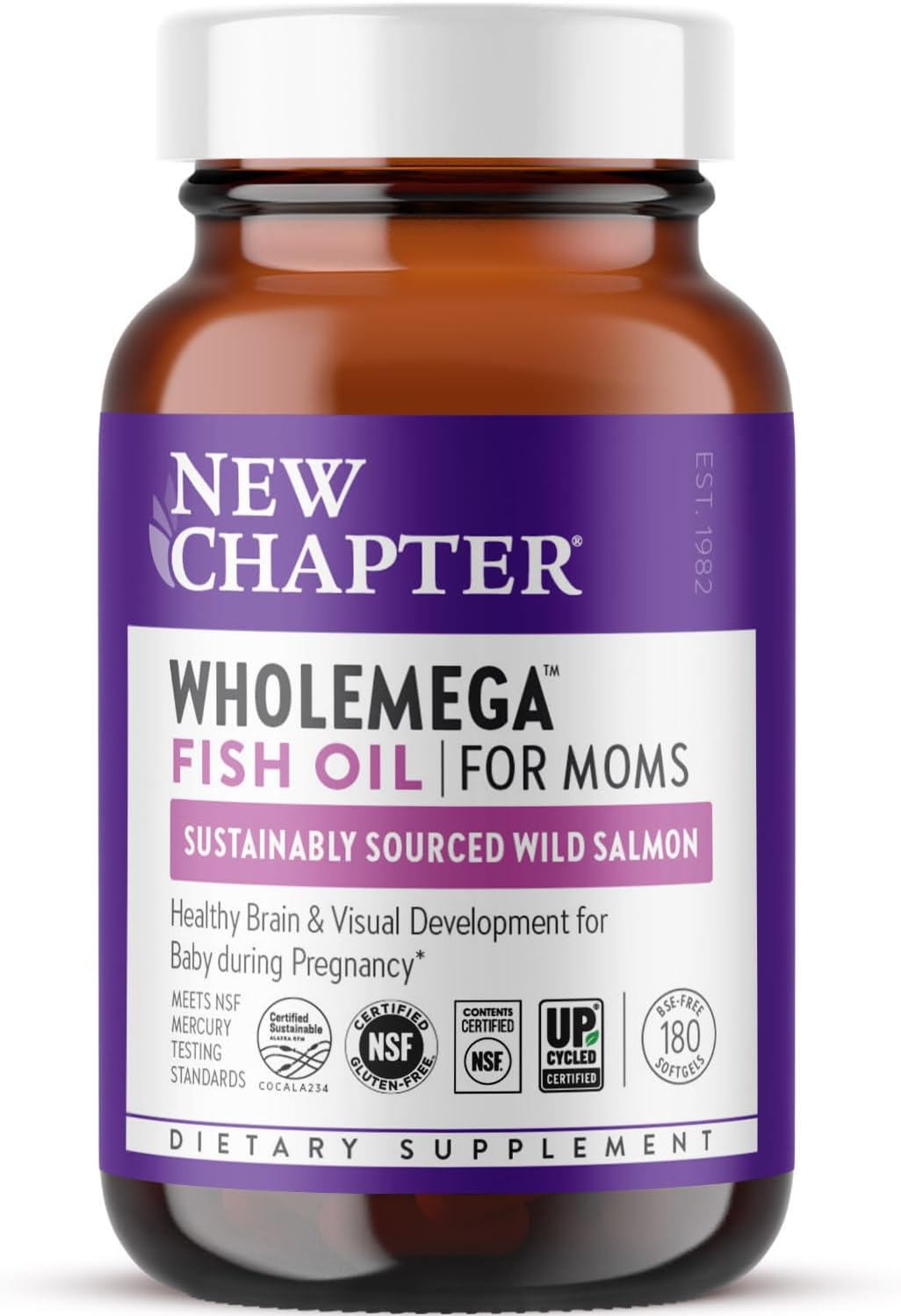 Wholemega for Moms Fish Oil Supplement with DHA & Omega-3