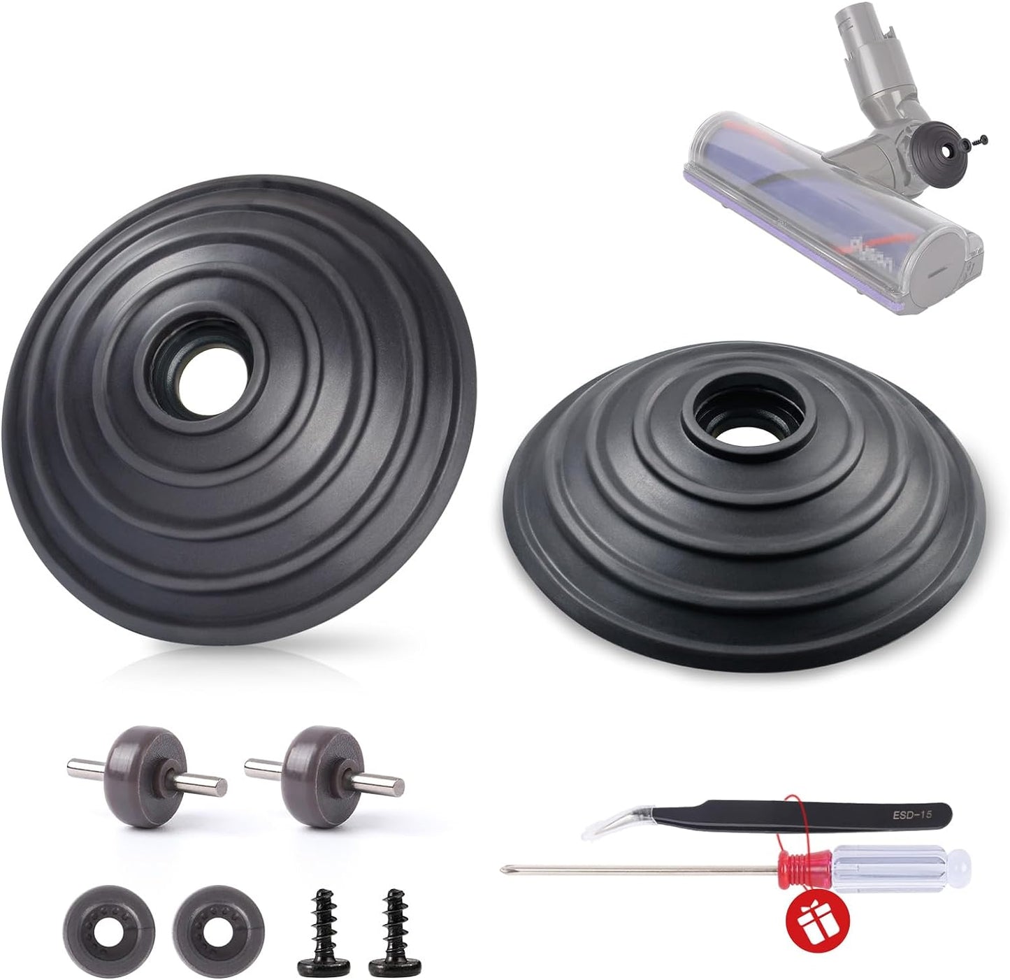Dyson Vacuum Cleaner Wheels Replacement Kit - Restore Performance!