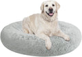 Nisrada Dog Bed 30 in Calming Round Bed for Small to Large Dogs