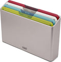 Folio 4-Piece Colour Coded Cutting Board Set - Slim Storage Case