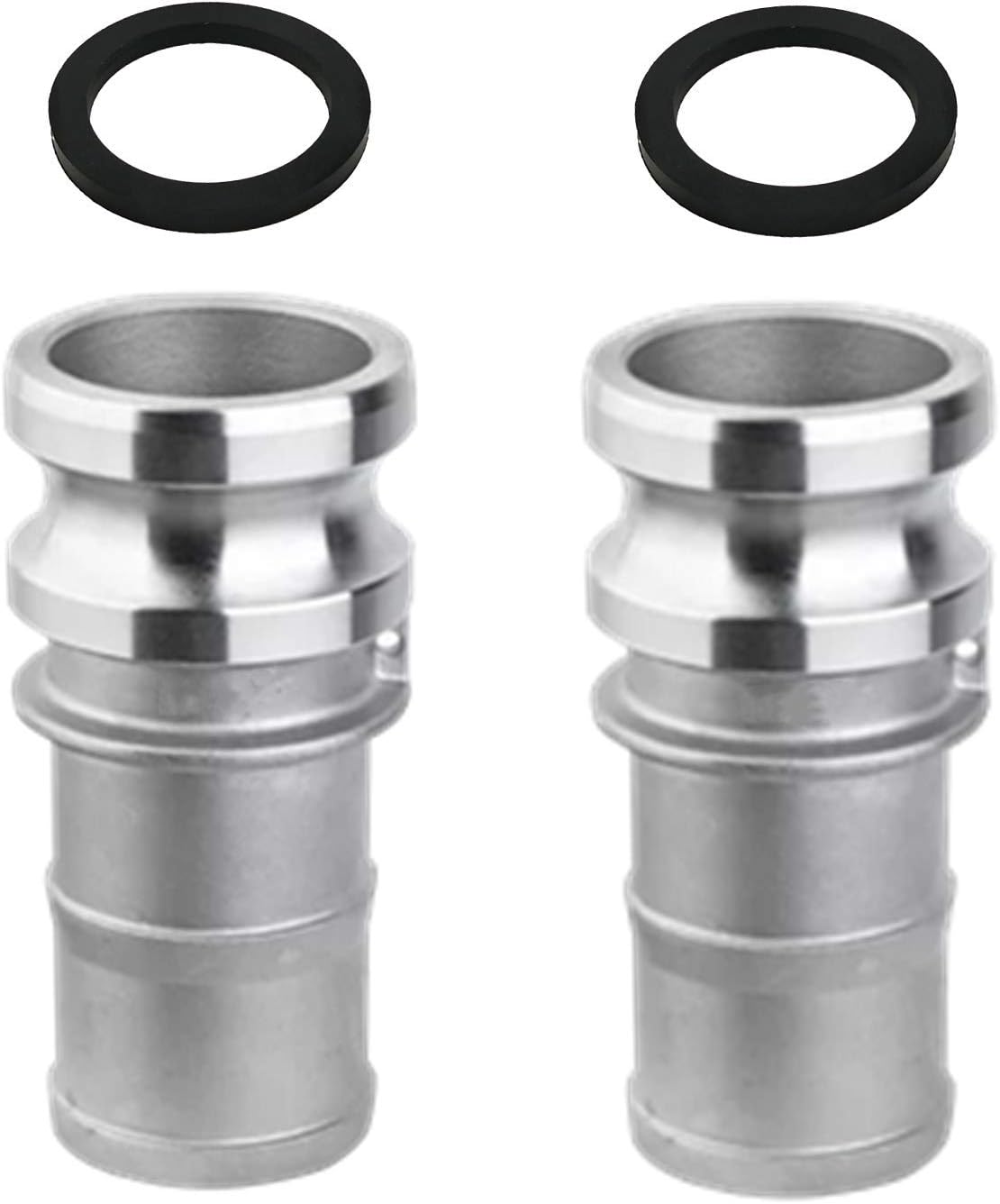 2PCS Type E Aluminum Cam and Groove Hose Fitting for Easy Use