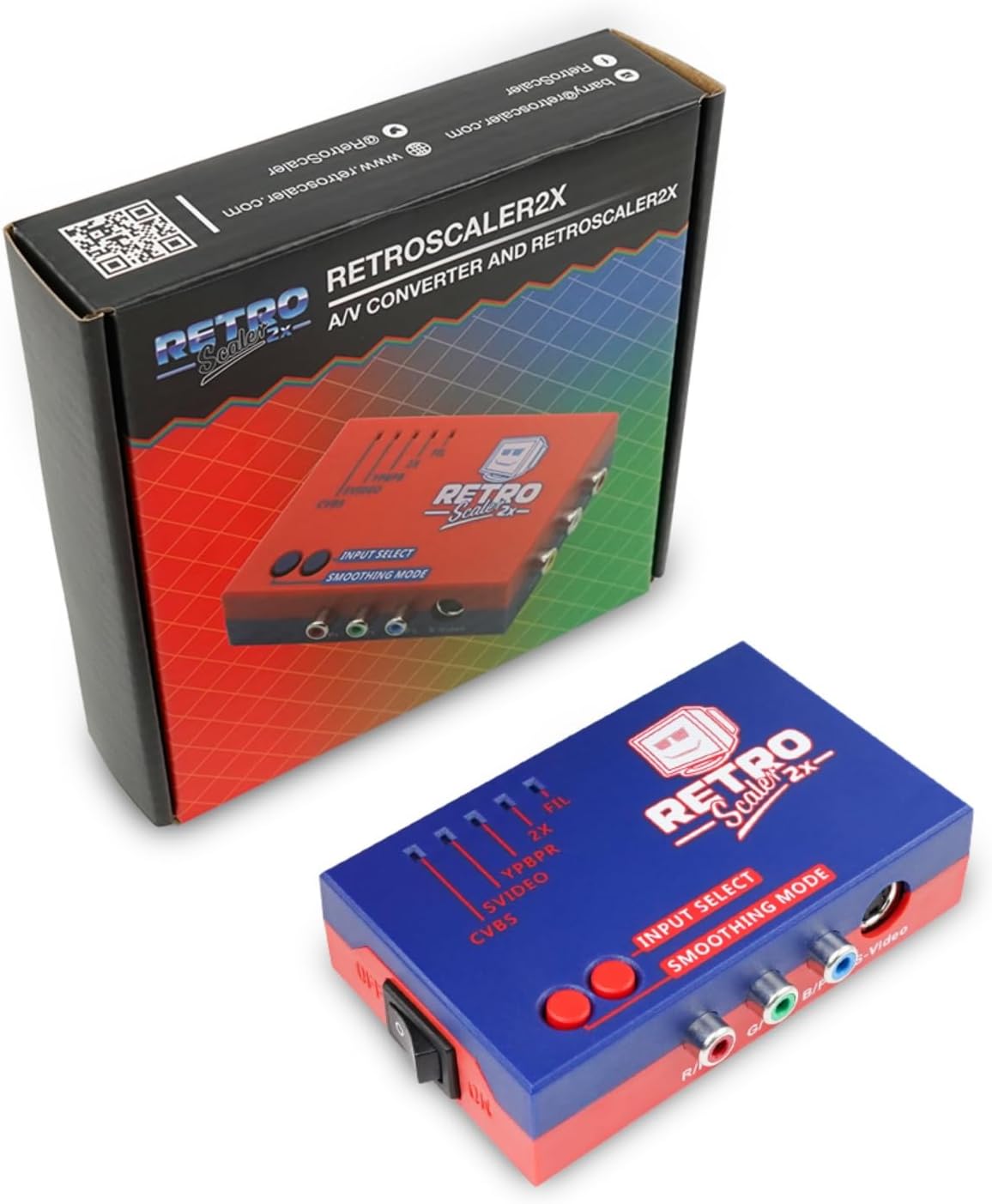 RetroScaler2x AV/SV/YPBPR to HDMI Converter for Retro Gaming