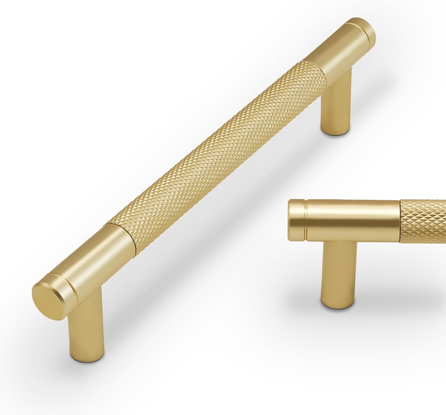 10 Pack 5Inch Kitchen Cabinet Handles in Brushed Gold Finish