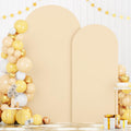 Beige Wedding Arch Cover Set of 2 for 6FT and 7.2FT Arches