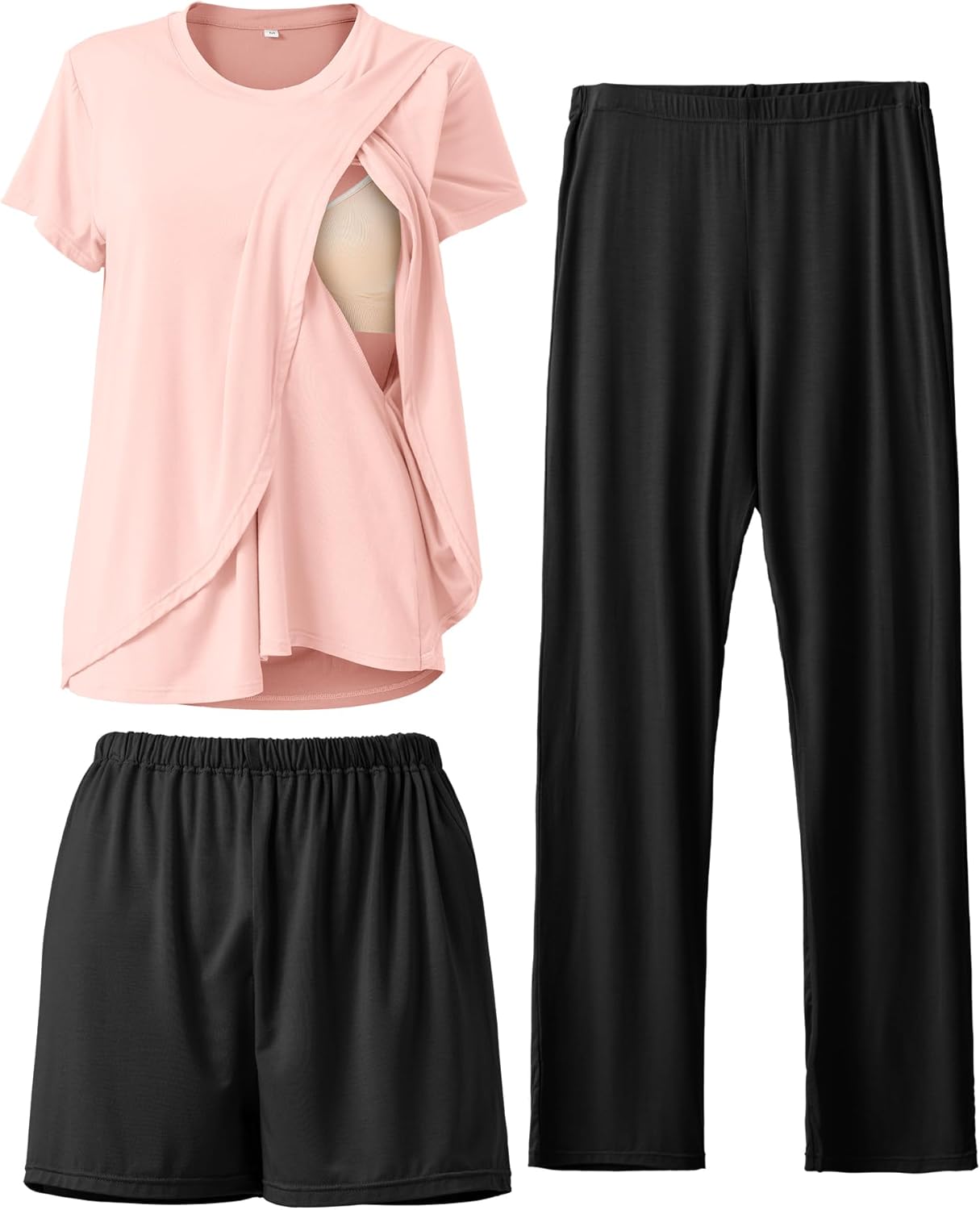 Postpartum Nursing Pajamas Set for Comfortable Breastfeeding