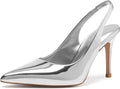 Slingback Heels Pointed Toe Stiletto Pumps - Elegant 2.95 in
