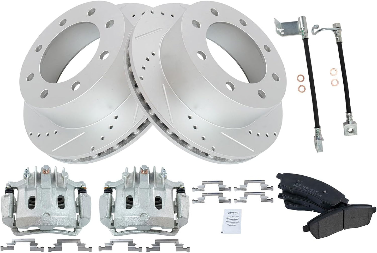 TRQ Brake Pad & Rotor Kit for 2002-2004 Ford F-250 Super Duty
