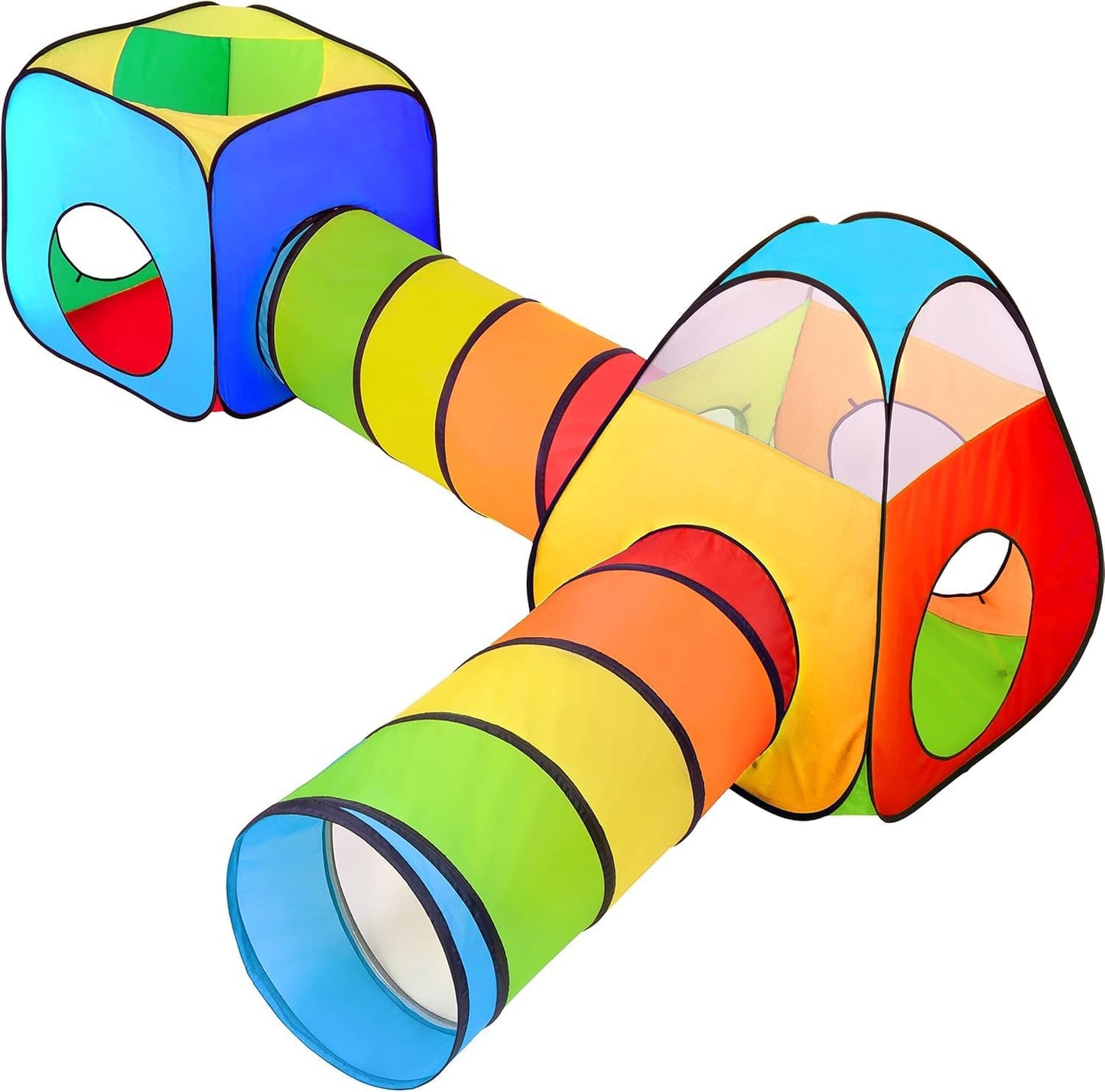 NUBUNI 4-in-1 Play Tent & Tunnel Set