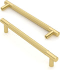 Asidrama 6.3 in Brushed Gold Cabinet Handles 10 Pack - Solid Zinc