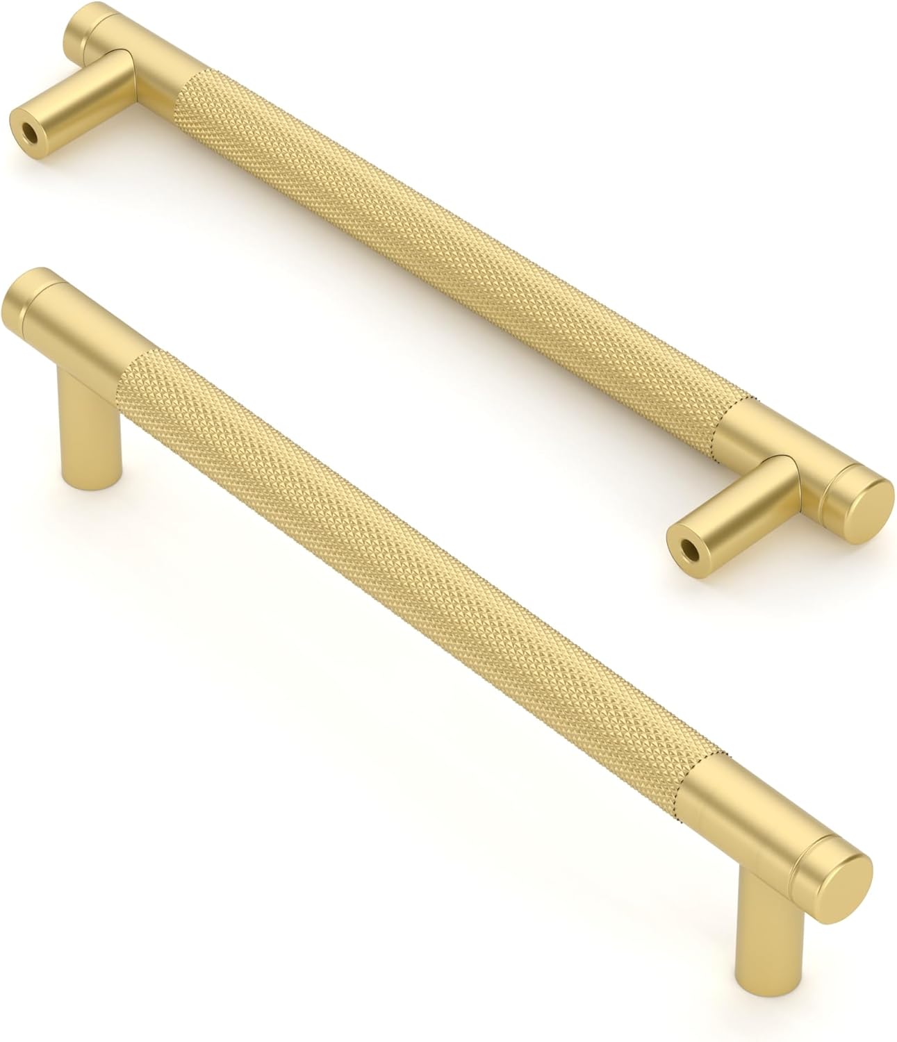 Asidrama 10 Pack 6.3 Inch Brushed Gold Kitchen Cabinet Handles