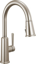 Delta Finnridge Brushed Nickel Kitchen Faucet with Pull Down Sprayer