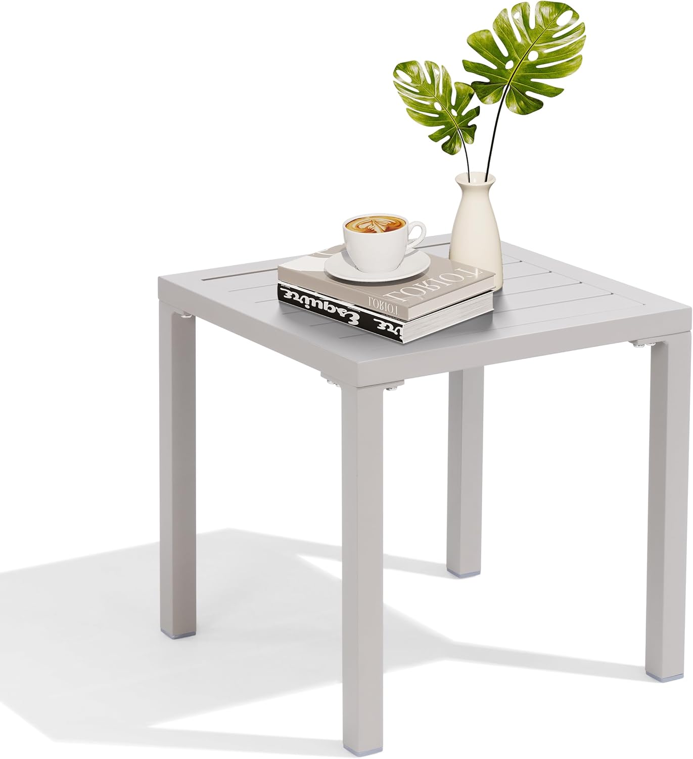 Crestlive Products Aluminum Outdoor Side Table for Patio Use