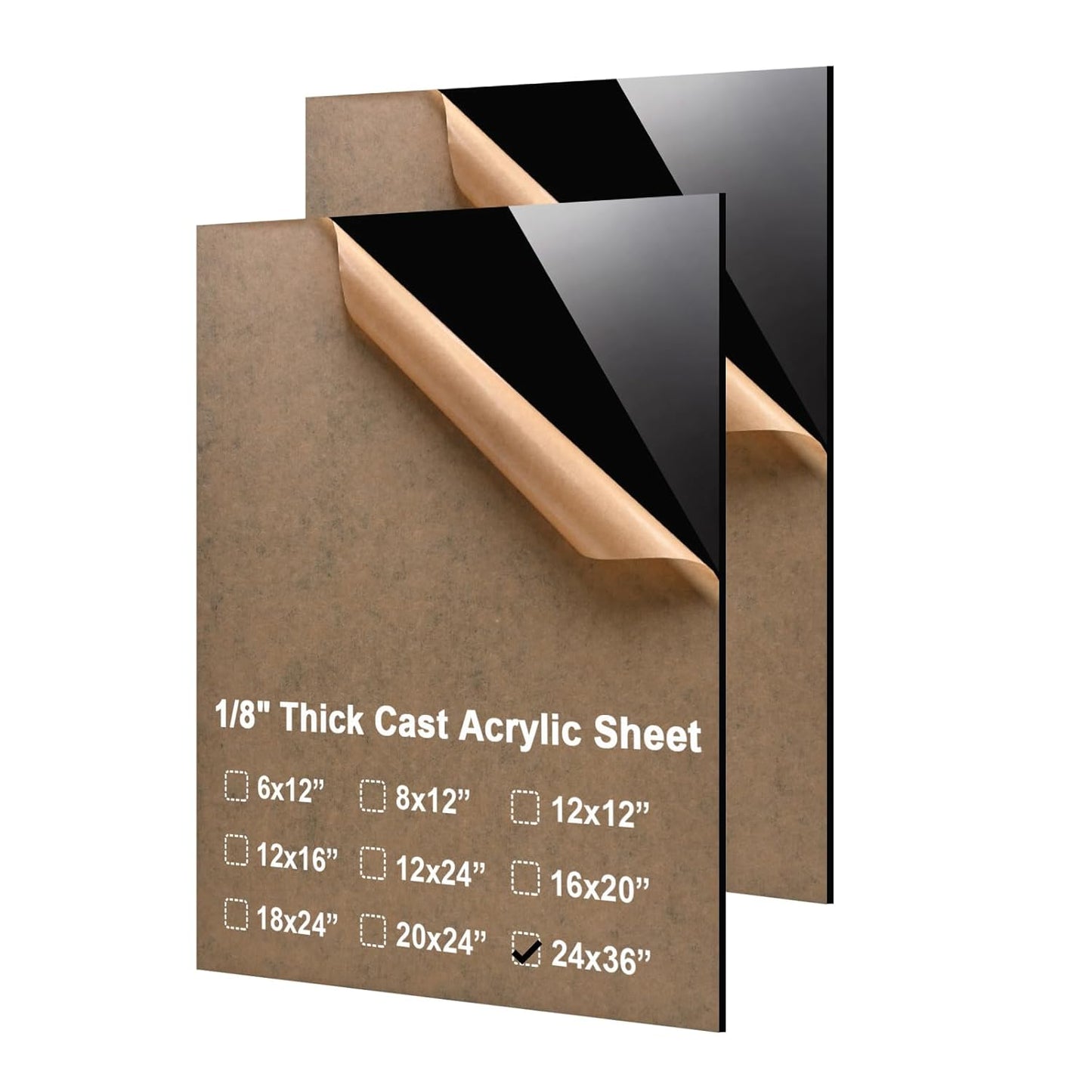 24x36 Plexiglass Sheets for DIY Projects and Crafts - 2 Pack