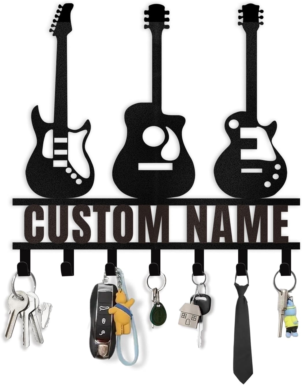 Metal Guitar Key Rack - Organize Stylishly!