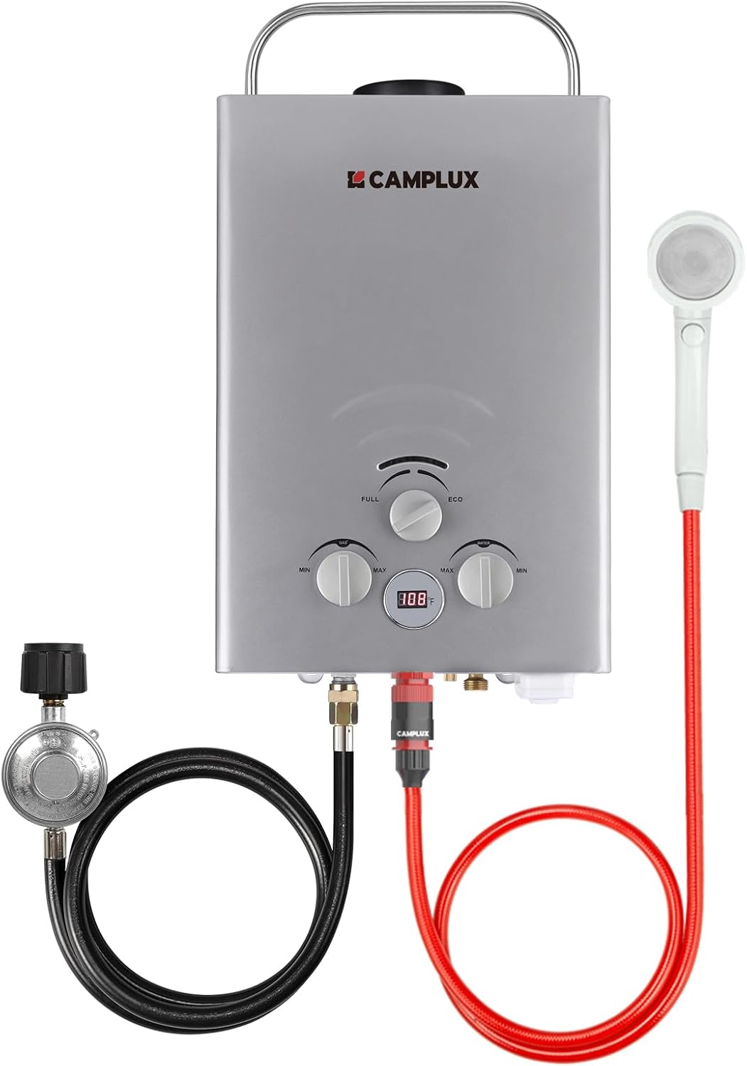 Portable Camping Shower - 41,000 BTU Propane Heater