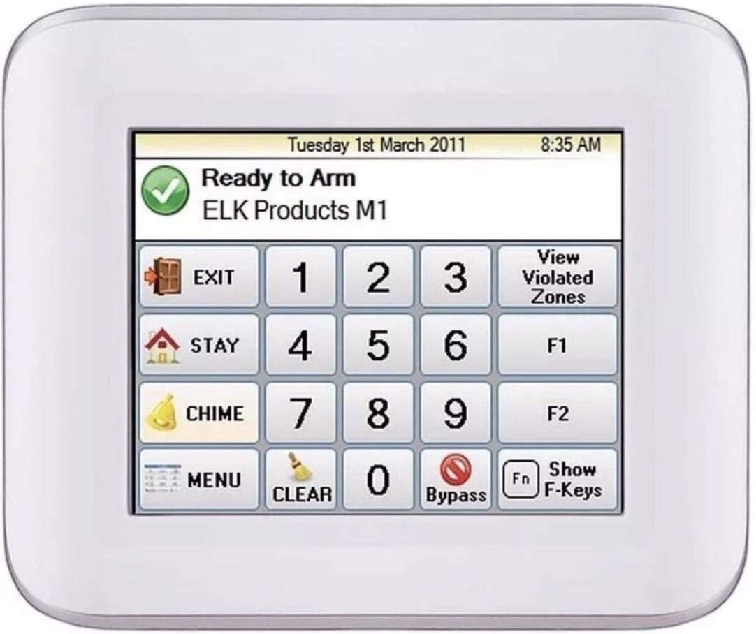 ELK-M1KPNAV Navigator Touchscreen Keypad for Home Security