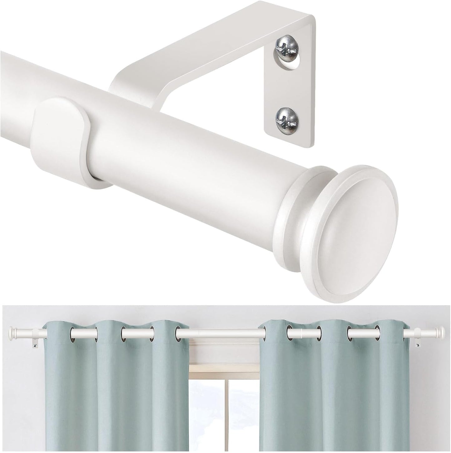 Adjustable Telescoping Curtain Rod 32-58 Inch by TONIAL