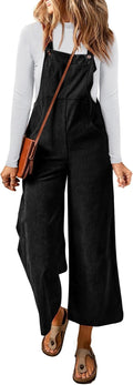 Corduroy Overalls for Women: Casual Loose Jumpsuits with Pockets