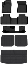 Auxko All Weather Floor Mats Cargo Mat with Backrest Mat