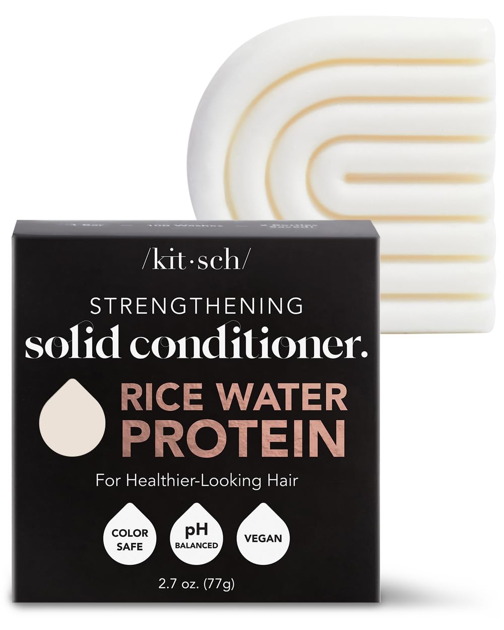 Kitsch Rice Water Hair Conditioner Bar: Strengthen & Hydrate