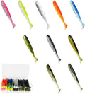Paddle Tail Swimbaits Lures Kit 100pcs - Mixed Colors for Bass
